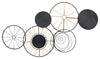 Sagebrook Home 16138-01 Metal, 47" Swirl Wall Deco, Black Wb