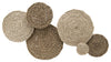 Sagebrook Home 14316 Metal 36" Corn Husk Weave Wall Decor, Beige, Wb
