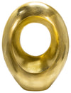Sagebrook Home 15587-01 14" Oval Sculpture With Hole, Gold