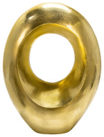 Sagebrook Home 15587-01 14" Oval Sculpture With Hole, Gold