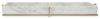 Sagebrook Home 15482-03 Marble 24x9" Tray With  Metal Base , White