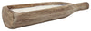 Sagebrook Home 80129-01 Wood 16" Carved Log Candle, Brown 12oz