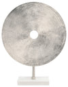 Sagebrook Home 15593-01 21" Disc On Marble Base, Silver