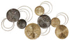 Sagebrook Home 16901 Metal, 18" Lily Pads And Swirls, Black