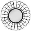 Sagebrook Home 14920-02 36" Rattan Mirror, Black