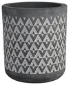 Sagebrook Home 16790-03 Cement, 4" Aztec Pen Holder, Gray