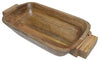 Sagebrook Home 16159 Wood, 14x3" Rectangular Tray with Handles, Natural