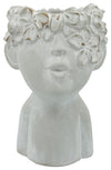 Sagebrook Home 16243 Resin, 8" Child Planter, Antique White