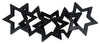 Sagebrook Home 16587-03 Metal, 17" Star Links, Black