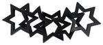 Sagebrook Home 16587-03 Metal, 17" Star Links, Black