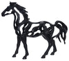 Sagebrook Home 16934-01 Resin, 19", Cut Out Horse, Black