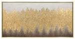 Sagebrook Home 70125 59x30" Hand Painted Abstract Canvas With Gold Foil