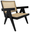 Sagebrook Home 16495 Wood, Cane Back Single Seater Chair, Black