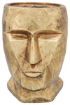 Sagebrook Home 16174-06 Resin, 17" Face Vase, Gold