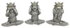 Sagebrook Home 16178-02 Resin, 6", Yoga Lion, Set of 3 Silver
