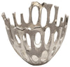 Sagebrook Home 15653-02 10" Cut-Out Bowl, Silver
