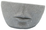 Sagebrook Home 16173-02 Resin 12" Slanted Half-Face Planter, Cement