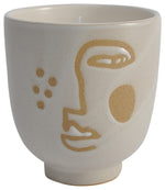 Sagebrook Home 80162-02 Ceramic, 5" Scented Candle Face, Ivory 20oz