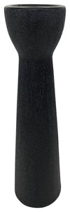 Sagebrook Home 14814-09 Ceramic 16" Bead Candle Holder, Black