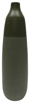 Sagebrook Home 13914-19 Ceramic 18" Bottle Vase, Olive