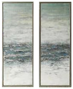 Sagebrook Home 70062 62x22, Set of 2, Oil Painting, Multicolor