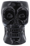 Sagebrook Home 16385-05 Ceramic 8" Skull Vase, Black