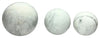 Sagebrook Home 16310-01 Set of 3 4/5/6" Marble Look Orbs, White