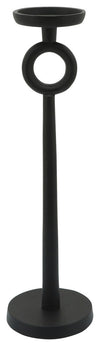 Sagebrook Home 16282-02 17" Metal Candle Holder, Black
