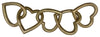Sagebrook Home 16586-01 Metal, 19" Heart Links, Gold