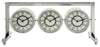 Sagebrook Home 16428 Metal, 20x9" Multicolor-City Clocks, Silver