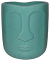 Sagebrook Home 15764-03 Ceramic 5" Face Vase, Turquiose