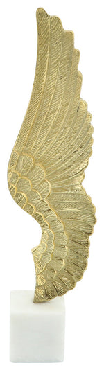 Sagebrook Home 16368-02 Metal, 19" Wing On Stand, Gold