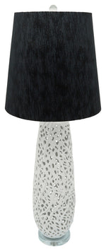 Sagebrook Home 51156 Ceramic 40.5" Coral Look Table Lamp, White