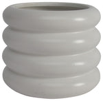 Sagebrook Home 16775-02 Ceramic, 7" Bidendum Planter, White