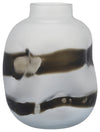 Sagebrook Home 16691-02 Glass, 11", Dented Vase, Gray