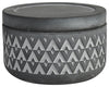 Sagebrook Home 16790-05 Cement, 4" Covered Aztec Jar, Gray
