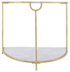 Sagebrook Home 16688-02 Marble, 30" Console, White/Gold