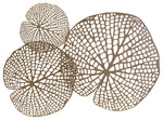 Sagebrook Home 11708 Ec, Gold Metal Lotus Leafwall Decor