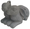 Sagebrook Home 16871 Resin, 11" Bunnies Duo Planter, Gray