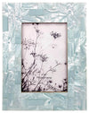 Sagebrook Home 16614-02 Resin, 4x6" Capiz Design Photo Frame, Green