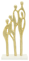 Sagebrook Home 16260-02 Metal 18" Family Of 5, Gold