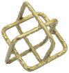 Sagebrook Home 16156-01 Metal 8" Square Orbs, Gold