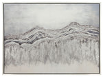 Sagebrook Home 70120 47x35" Handpainted Mountain Canvas, Gray