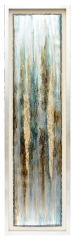 Sagebrook Home 70052 64"x18", Abstract Oil Painting, Multicolor
