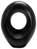 Sagebrook Home 15587-02 14" Oval Sculpture With  Hole, Black