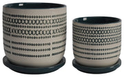 Sagebrook Home 14770-11 Ceramic, Set of 2, 5/6