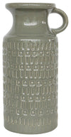 Sagebrook Home 15850-09 Ceramic 13" Pitcher, Olive