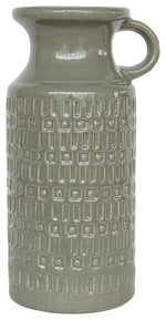 Sagebrook Home 15850-09 Ceramic 13" Pitcher, Olive