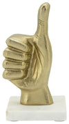 Sagebrook Home 15668-02 8" Metal Thumbs Up, Gold