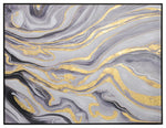 Sagebrook Home 70103 48x36" 100% Hand Painted Abstract - Framed, Gold